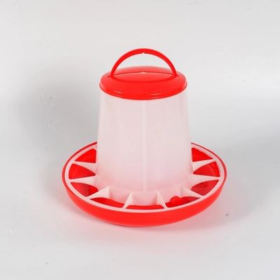 Outdoor Plastic Bucket 9kg Poultry Feeder Drinker
